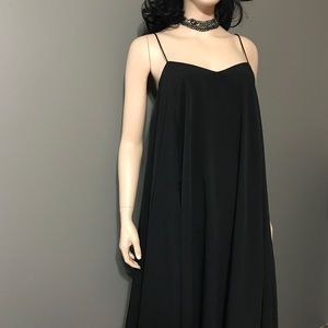 Asymmetrical black dress